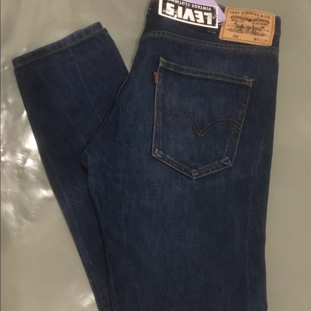 Vintage Levi’s 606 Big E  Orange Tab 33x34